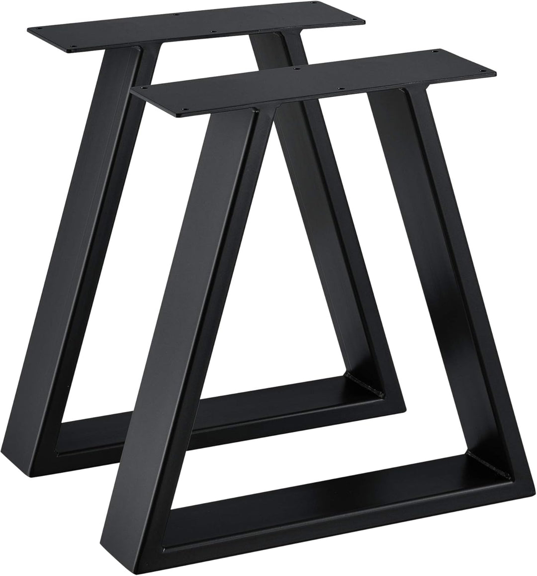[en.casa] 2X Tischgestell 40x10x40 cm im 2er Set Stahl Metallgestell Schwarz, Schwarz 40x10x40 cm Ti
