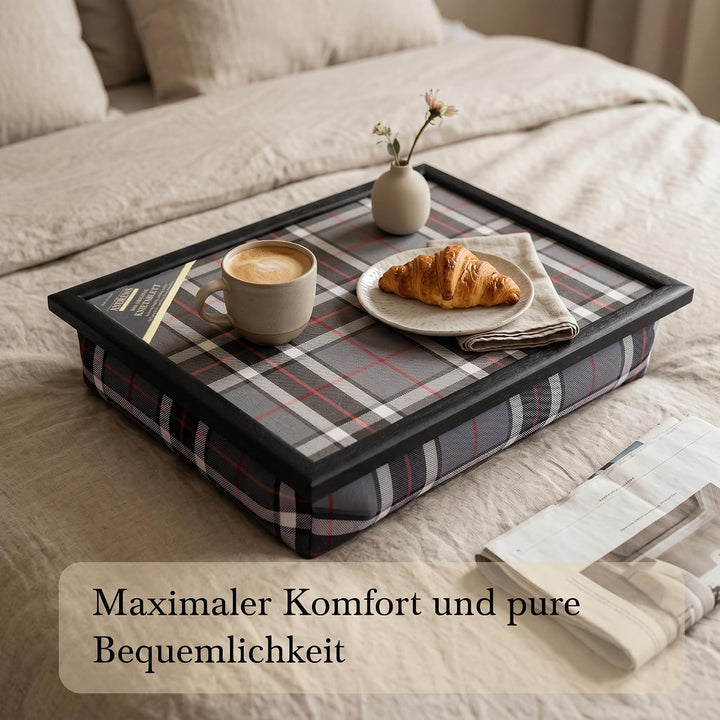 Kariertes Knietablett: Allover-Schottenkaro (Thomson Grey) Thomson Grey 1 Stück (1er Pack), Thomson