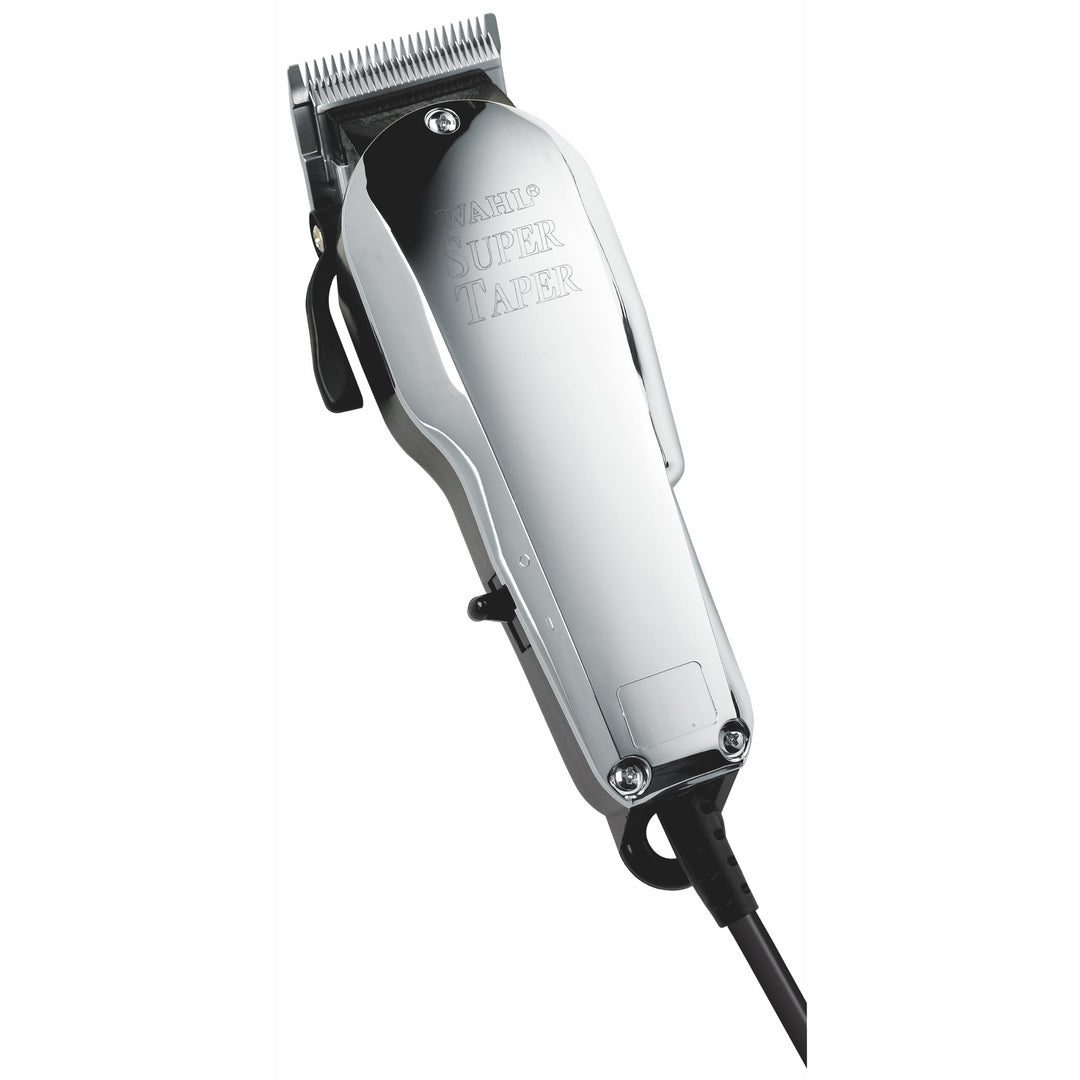 Wahl Chrome Super Taper - Präzise Schnitte - Einfache Schnittlängenverstellung - Schwarz/Silber