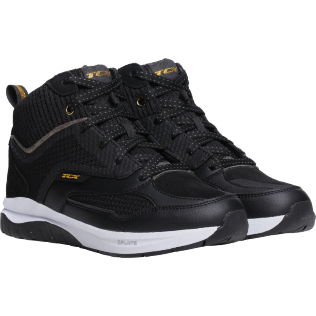 TCX Nalbak Air Damen Motorrad Schuhe 40 EU Schwarz Gold, 40 EU Schwarz Gold