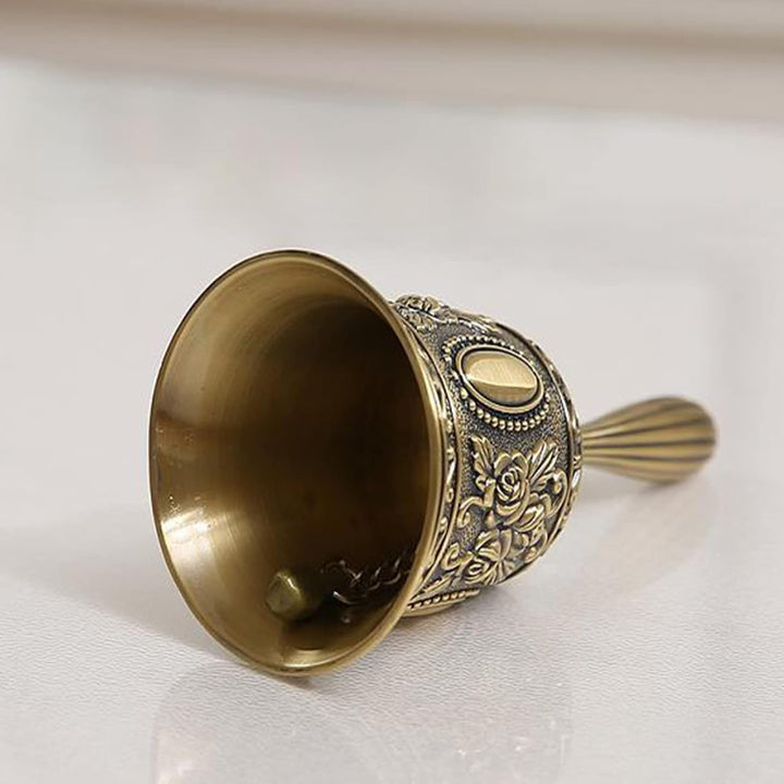 Handglocke, Hand Tischglocke,Klassische Zinklegierung Glocke Klingel, Tischklingel für Abendessen am
