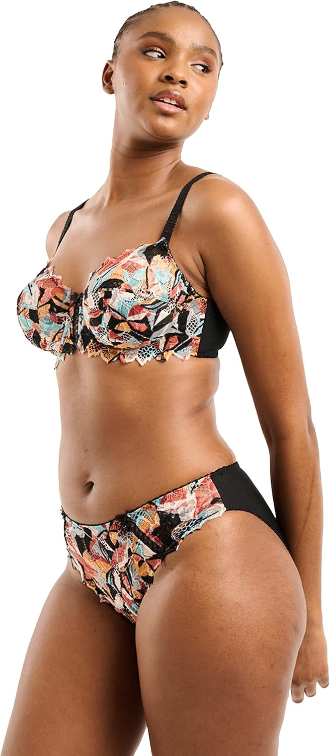 Sans Complexe Damen Bügel-BH 75C Graphic Schwarz & Mehrfarbig, 75C Graphic Schwarz & Mehrfarbig