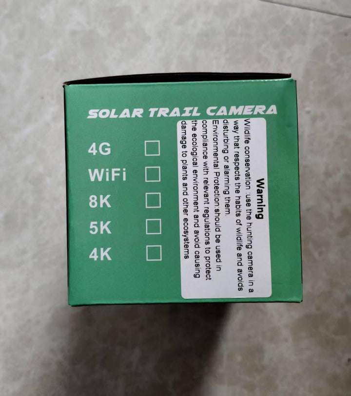Wildkamera WLAN mit App- Solarbetrieb, 5200mAh Akku, Nachtsicht 0.1s Auslösezeit, IP66 Wasserdicht,
