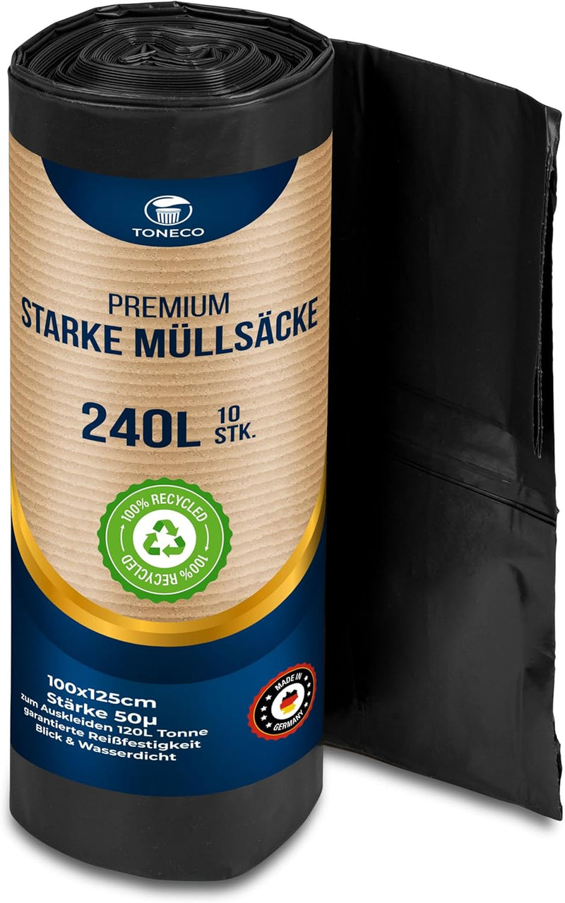 STARKE Müllsäcke 240L (50 bis 300 Säcke) typ 80 (50), 50