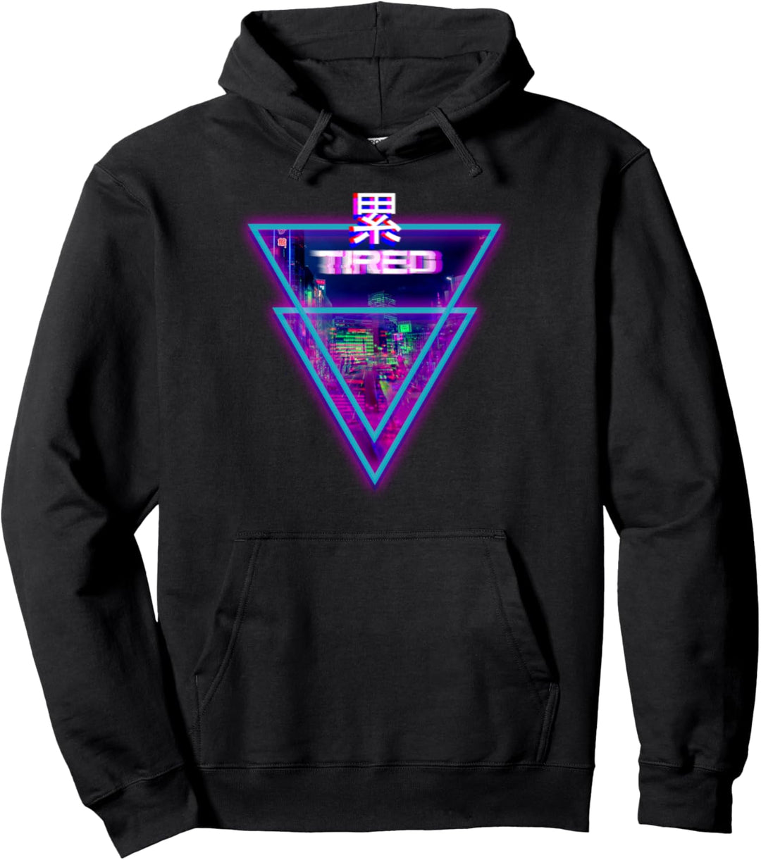 Müdes Aesthetic Cyber Vaporwave Style Japan Tokyo Osaka Pullover Hoodie