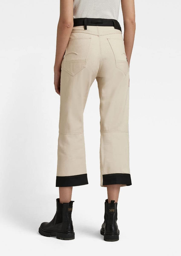 G-STAR RAW Damen 5620 3D Cropped Bootcut Pm Jeans 32W / 30L Beige (Ecru D21066-c525-159), 32W / 30L