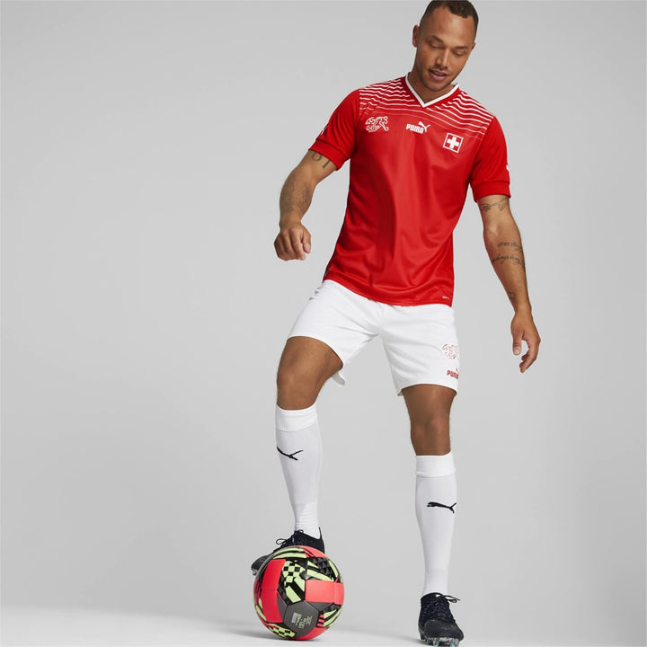 Schweiz, Trikot Herren, Saison 2022/23 Offizielle Heimtrikot XS Puma Red-puma White, XS Puma Red-pum
