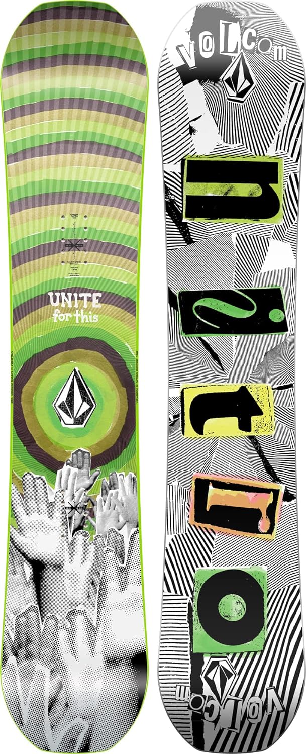 Nitro Jungen Snowboards Ripper Youth Xvolcom 23 All Mountain Freestyle Twin Board 132 Multicolour, 1