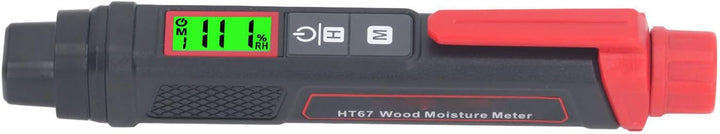 Feuchtigkeitsmesser, LCD-Bildschirm, Tragbarer Digitaler Stiftstift-Tester für Wand- und Holzfeuchti