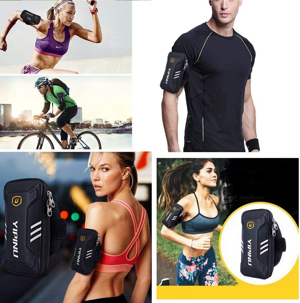 Waterproof Reflective Armband Case with 2 Compartments Sport Running Walking Cycling Gym for Sony Xp