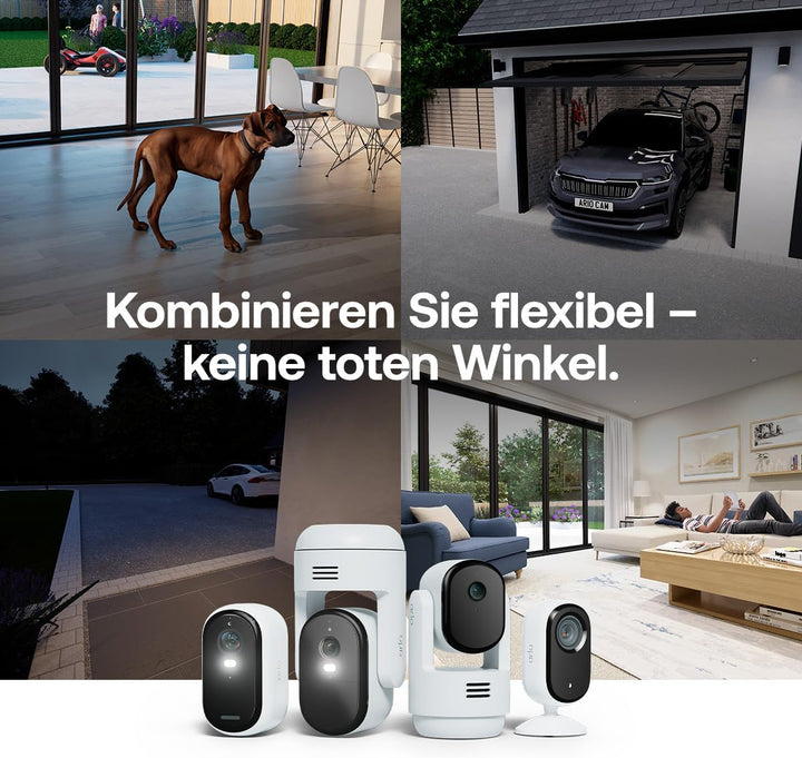 Arlo Essential 3 HD Akku Überwachungskamera Aussen WLAN, Kabellos, 1080p Video, Farbnachtsicht, Lich