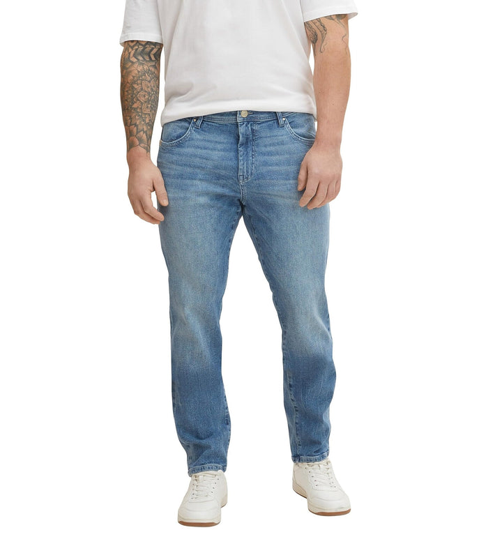 TOM TAILOR Denim Herren Piers Slim Jeans 29W / 32L 10223 - Destroyed Mid Stone Grey Denim, 29W / 32L