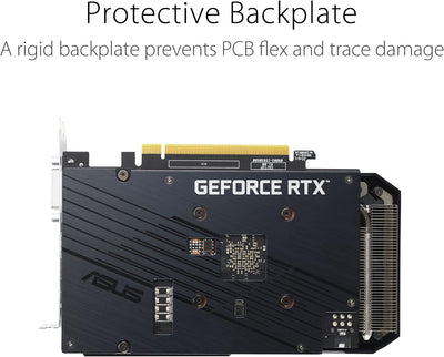 ASUS Dual GeForce RTX 3050 V2 OC Edition 8GB GDDR6 Gaming Grafikkarte (Nvidia RTX3050 V2, PCIe 4.0,