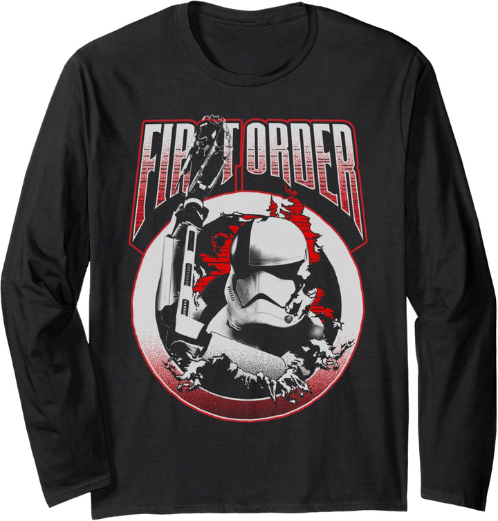 Star Wars The Last Jedi First Order Trooper Circle Poster Langarmshirt