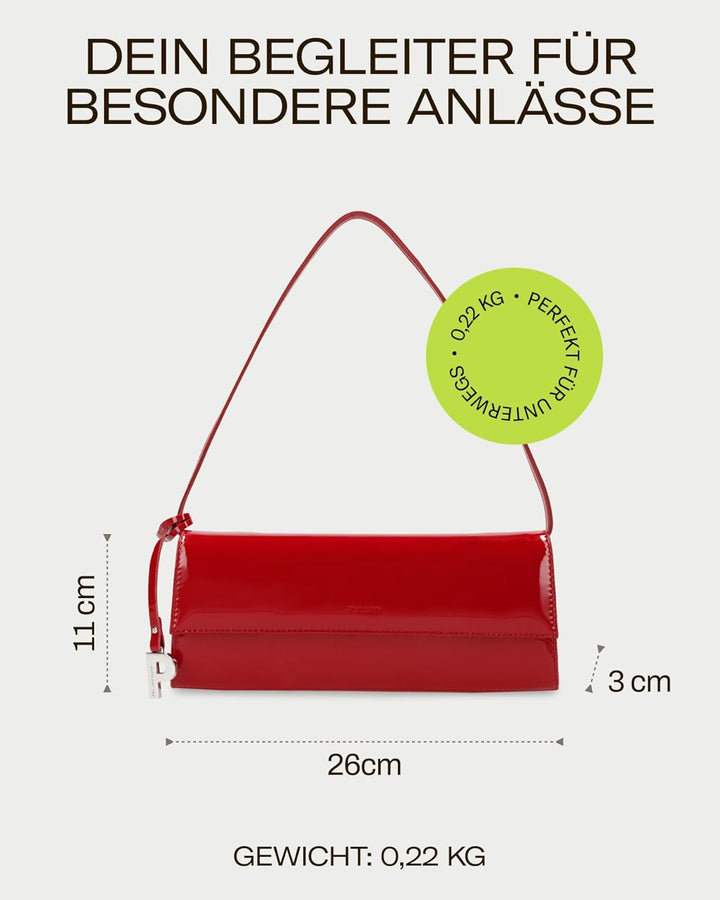 Picard Damen Abendtasche AUGURI aus Rindsleder Klein, 0 | mit Magnetverschluss | Abendtasche | Abend