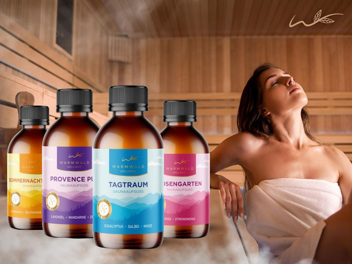 Warmwald - Saunaaufguss - Sauna Aufgussmittel mit natürlichen ätherischen Ölen - Saunaöl - Saunaduft
