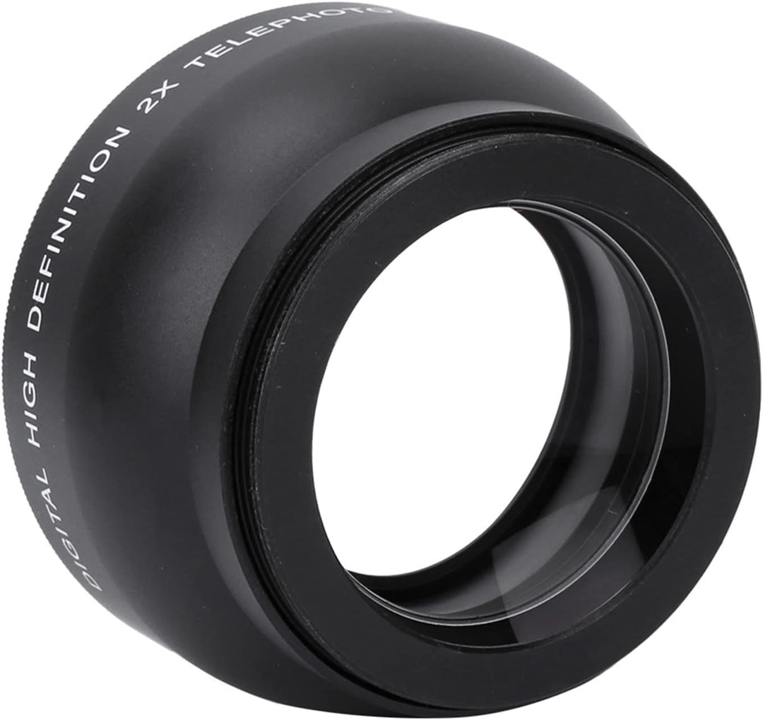 52-mm-2X-HD-Telekonverter-Teleobjektiv für 52-mm-Kameras, Doppelter Zoom, Einfache Installation und