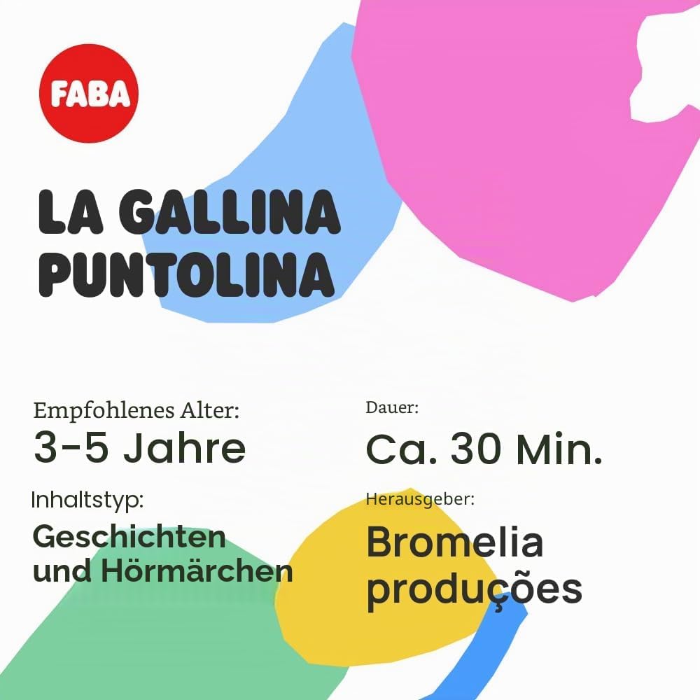 FABA Klangfigur Henne Puntolina, Geschichten und Klangmärchen, pädagogischer Inhalt, Spiel italienis