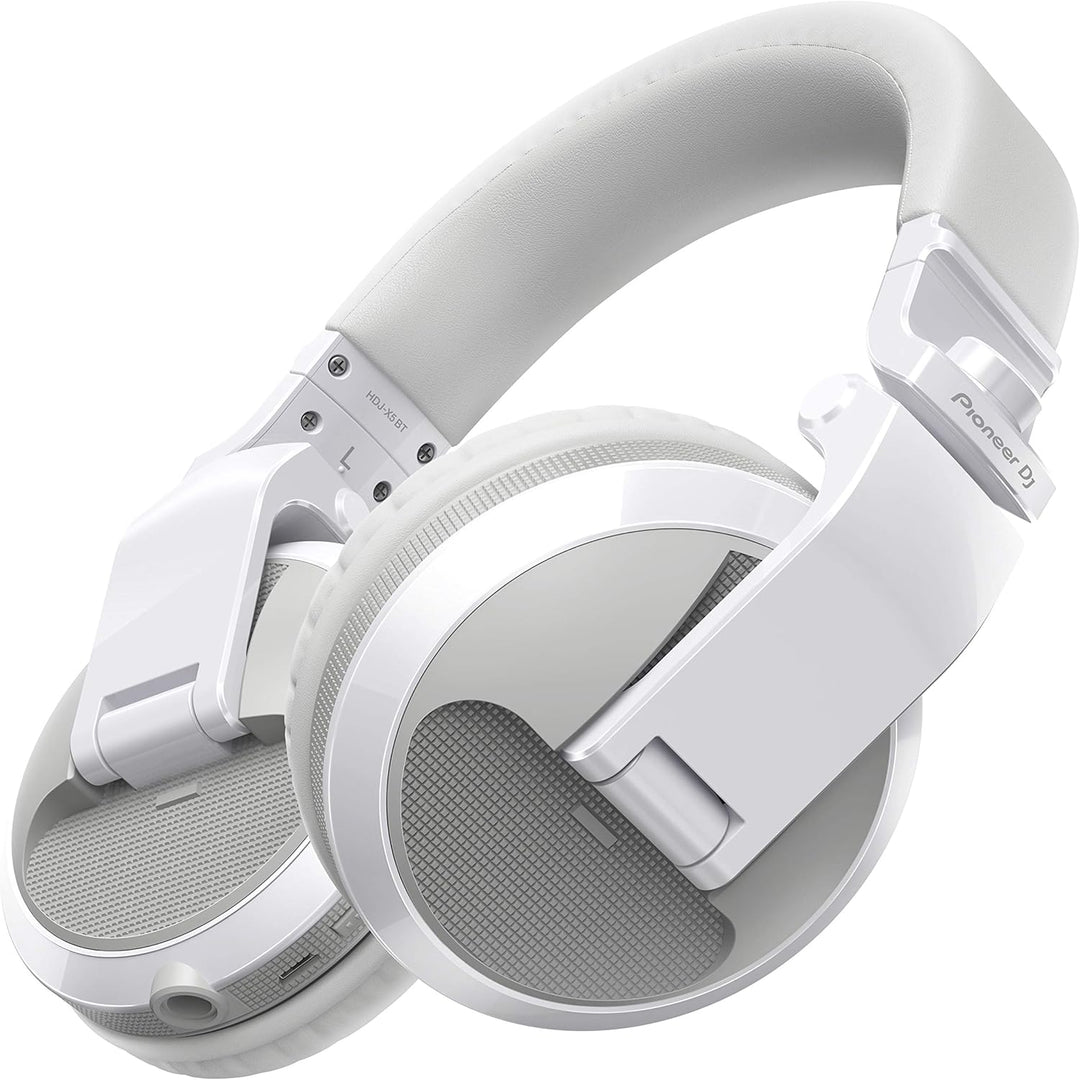 Pioneer DJ HDJ-X5BT-W Bluetooth-Kopfhörer, Weiss Weiss Bluetooth Single, Weiss Bluetooth Single