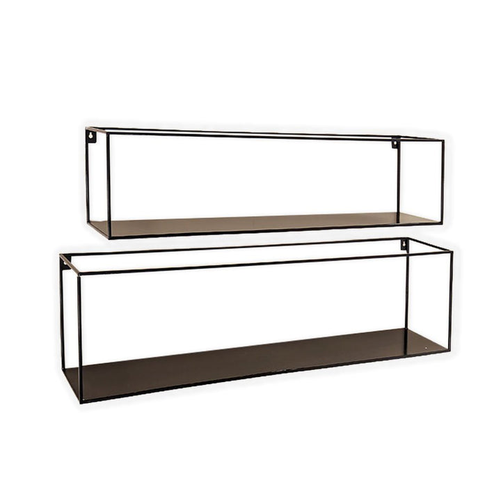 Wand-Regal Franco S/2 L70-78cm Eisen pulverbeschichtet