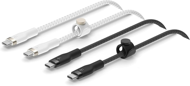 Belkin BoostCharge Pro Flex geflochtenes USB-C/USB-C-Ladekabel, USB-IF-zertifiziert zum Schnellladen