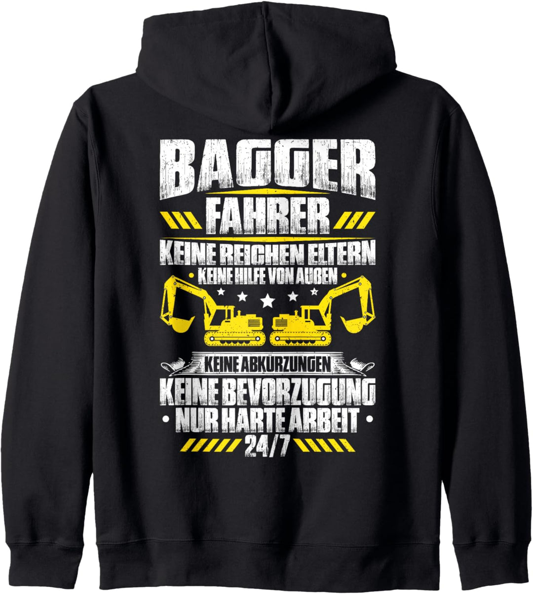 Baggerführer Harte Arbeit Bagger Baggerfahrer Kapuzenjacke