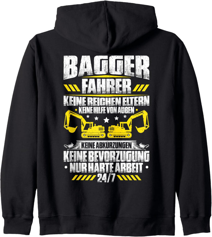 Baggerführer Harte Arbeit Bagger Baggerfahrer Kapuzenjacke