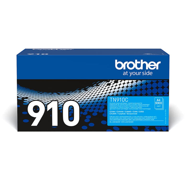 Brother Original Ultra-Jumbo-Tonerkassette TN-910C cyan (für Brother HL-L9310CDW, HL-L9310CDWT, HL-L