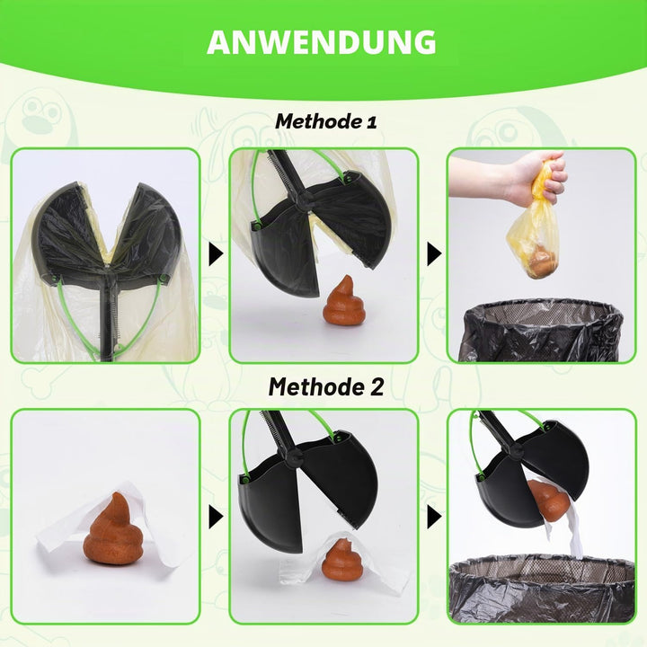 Nobleza Raccoglitrice per cani 60 cm Raccogli Cacche per Cane Portatile Pieghevole Dog Poop Scooper