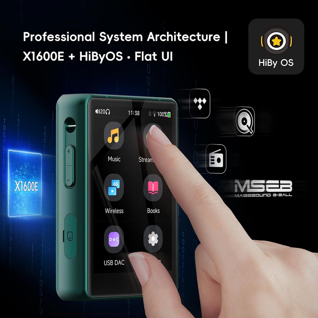 HiBy R3 PROII Musik-Player Qobuz Tidal Player MQA 8X DSD256native Hi-Res Audio zertifizierter MP3-Pl
