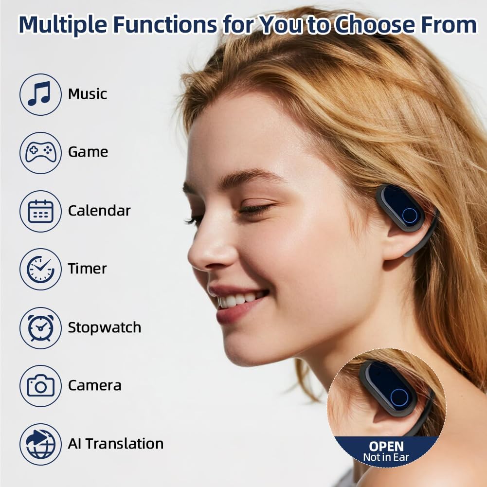 AI Übersetzer Kopfhörer, Echtzeit Übersetzungskopfhörer 144 Sprachen, Translation Earbuds Bluetooth