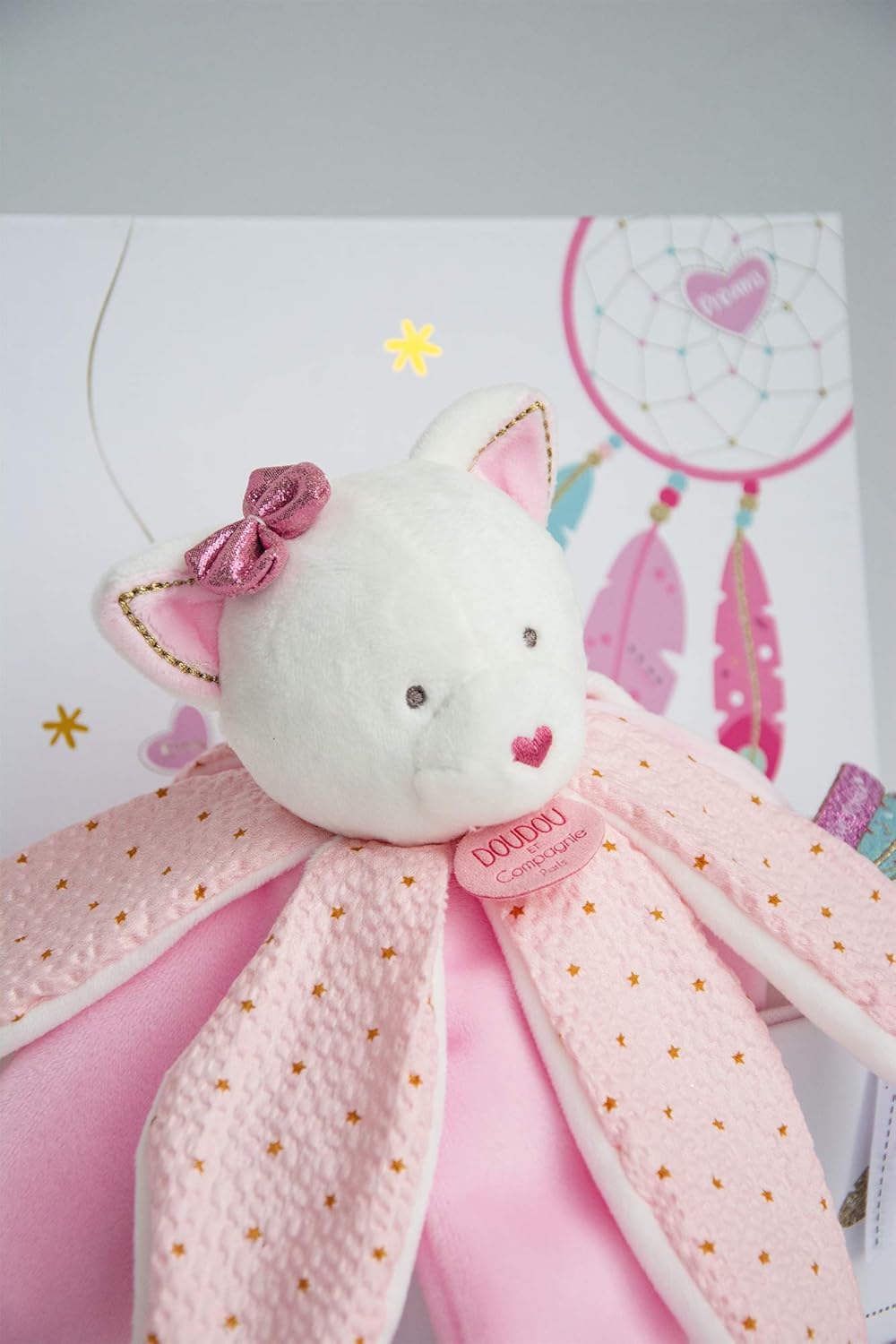 Doudou et Compagnie DC3550 ATTRAP-Reve - CAT pet doudou, rosa, Uni
