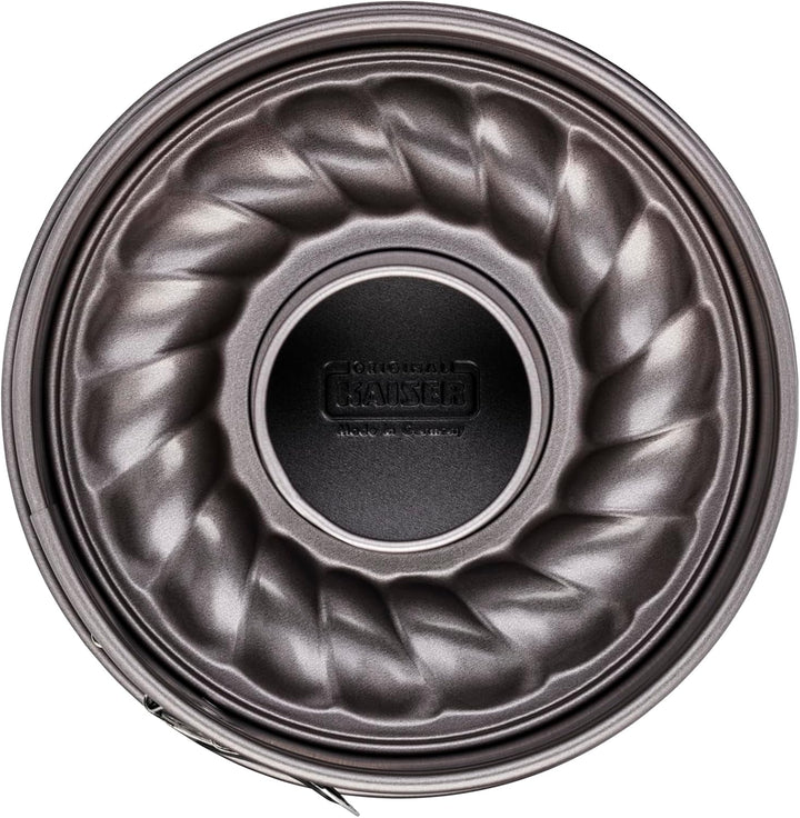 Original Kaiser Inspiration Springform 26 cm rund, 2 Böden, Flach- und Rohrboden, runde Backform, Ku
