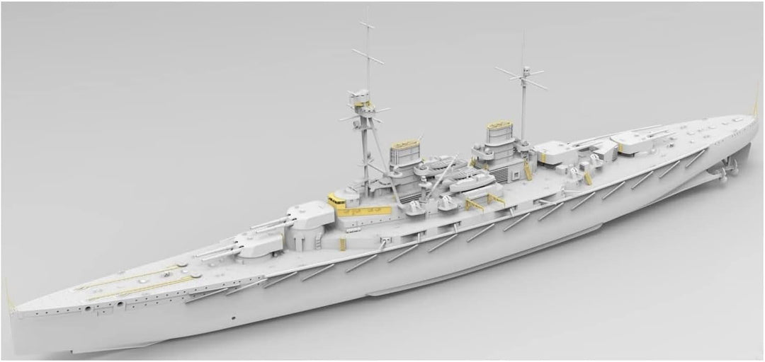 TAKOM - Modellboot Sms Derfflinger 1917 (Full Hull With Metal Barrels) Sp-7040 1/700. Modellbau Panz