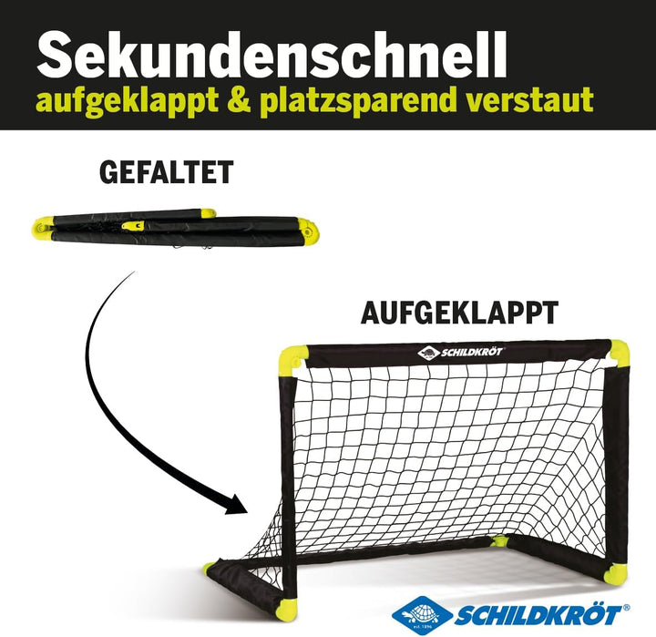 Schildkröt® Folding Soccer Goal, foldable soccer goal with innovative folding technology, made of pl