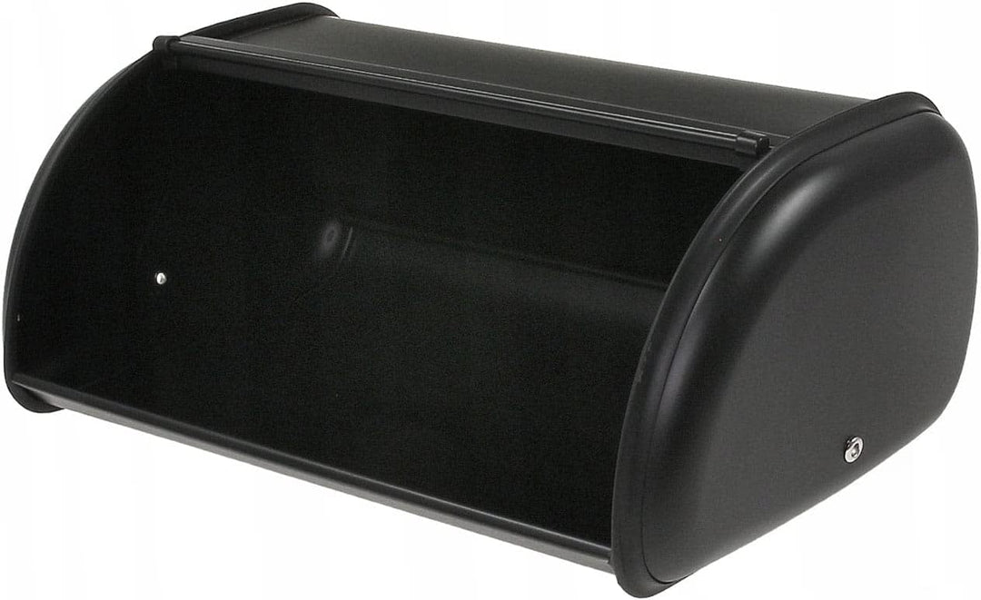 KING HOFF Brotkasten Brotbox Brotbehälter Brotdose aus Stahl (Schwarz) Schwarz Klein, Schwarz Klein
