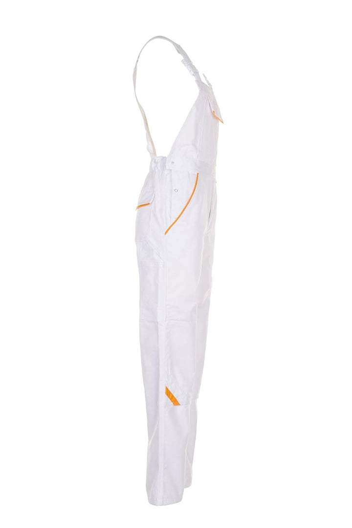 Planam Highline Herren Latzhose reinweiss gelb Modell 2337 Grösse 114 reinweiss/gelb 114, reinweiss/
