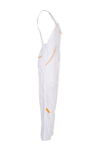 Planam Highline Herren Latzhose reinweiss gelb Modell 2337 Grösse 50 reinweiss/gelb 50, reinweiss/ge