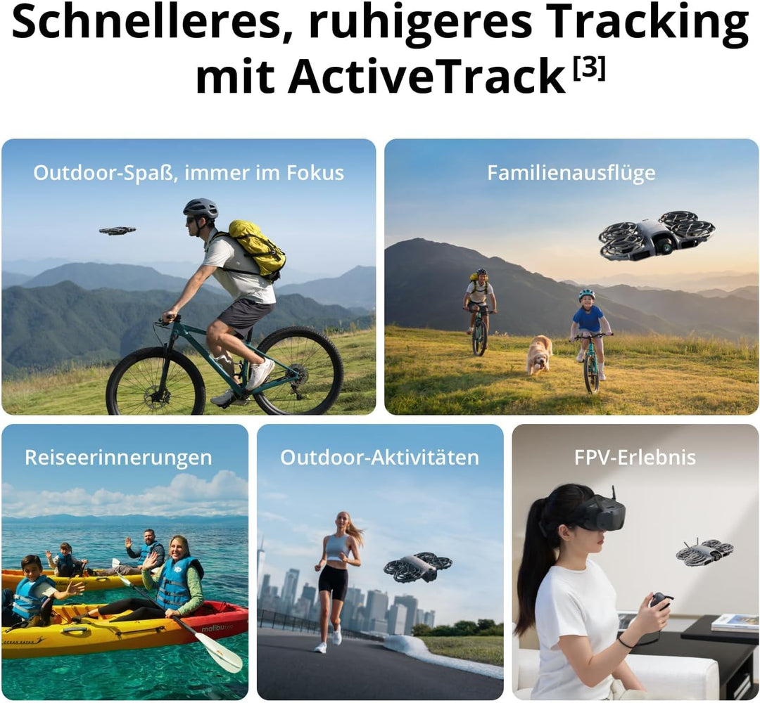 DJI Neo 2 Fly More Combo (nur Drohne), 4K-Drohne für Einsteiger, Start und Landung auf der Handfläch