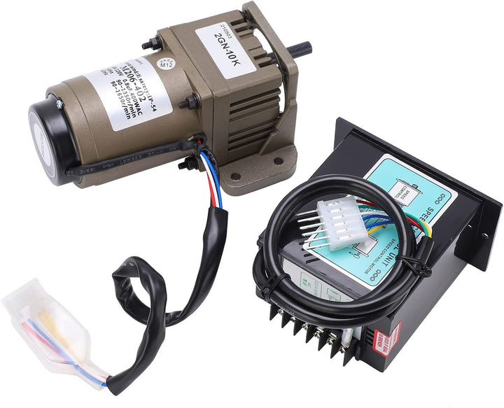 Elektrischer Getriebemotor, AC 220V 6W Einphasen-Asynchrongetriebemotor Verzögerung einstellbare Dre