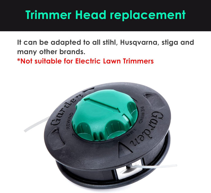 Trimmer Mähkopf OLEOMAC Load E Go, 130 MM, M10X1,25 F für Motorsense, Fadenkopf kompatibel mit Oleo