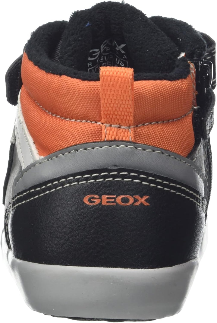 Geox Jungen B Gisli Boy B Sneakers 20 EU Black Orange, 20 EU Black Orange