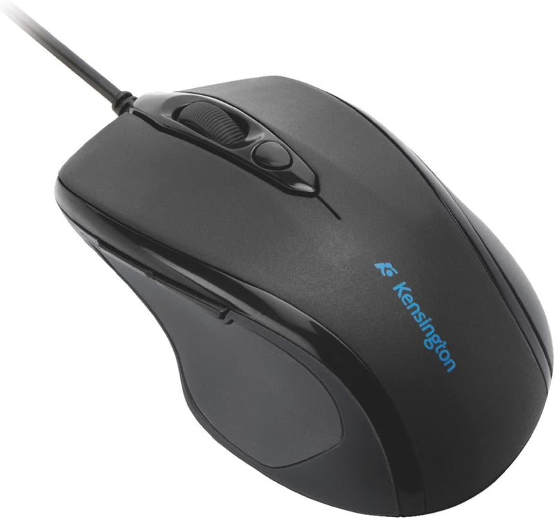 Kensington kabelgebundene ergonomische Mid-Size-Maus, Pro Fit Computermaus mit Kabel für Laptop, Des