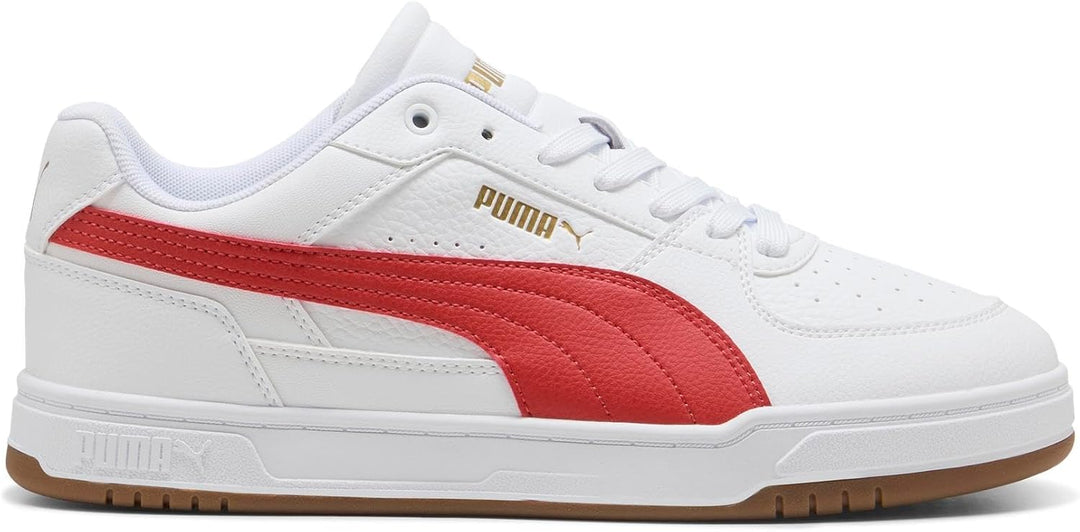 PUMA Unisex Caven IiiSneaker 36 EU White Candy Apple Gum Red Beige, 36 EU White Candy Apple Gum Red