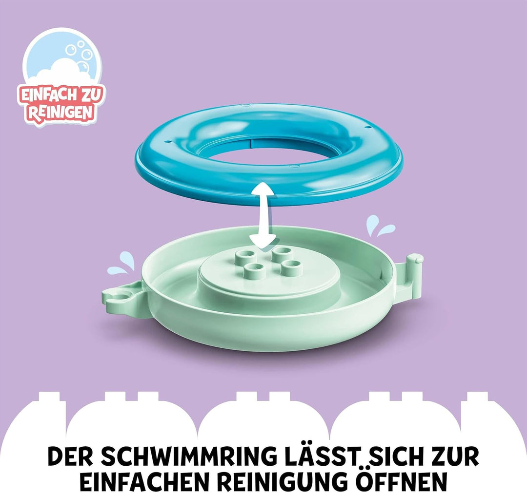 LEGO DUPLO Badewannenspass: Schwimmender Tierzug - Badespielzeug für Kleinkinder - Motorikspielzeug