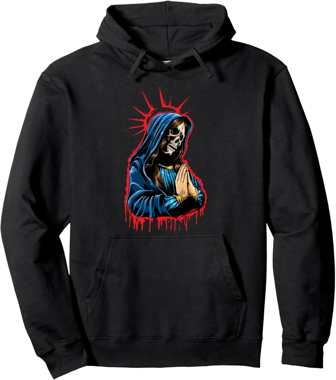 Santa Muerte - La Calavera Catrina betet an Tag der Toten Pullover Hoodie
