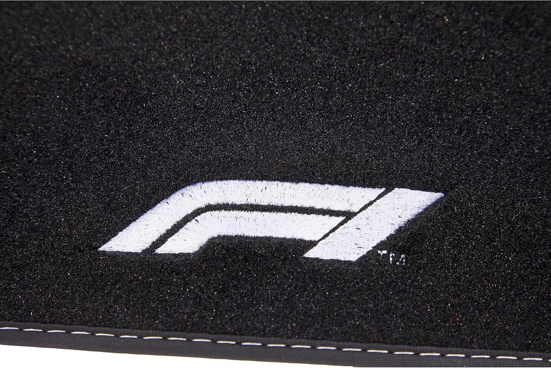 Formula 1 Universal Auto Fussmatten Set in Premium Qualität, Antirutschfest, Auto Matten Fussmatten