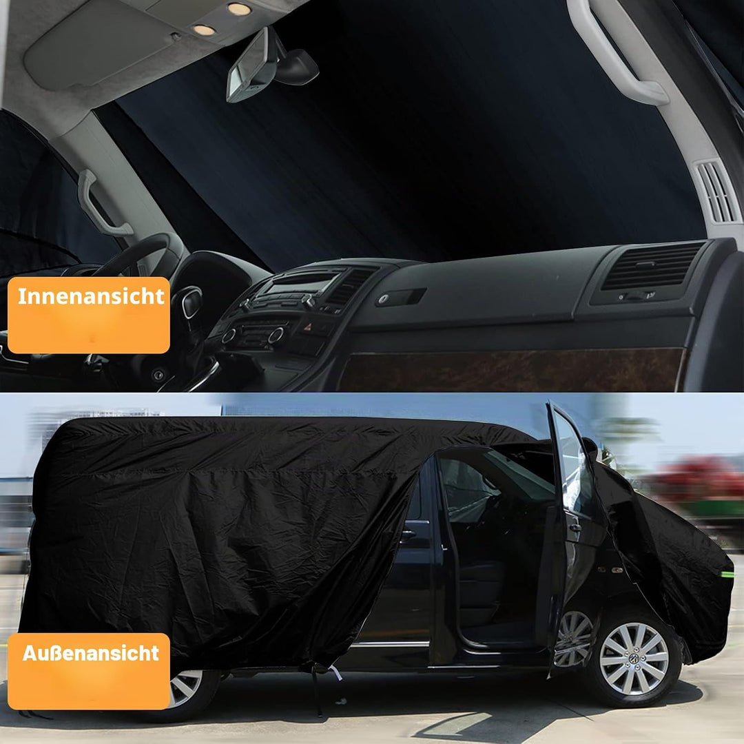 Autoabdeckung Vollgarage Abdeckplane Auto Kombipassend für VW T5 T6, 300D Atmungsaktiv Autoabdeckung