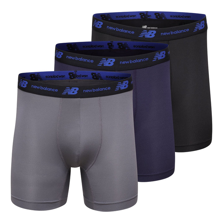 New Balance Herren No Fly Mesh-Jersey-Boxershorts, Atmungsaktiv, Leicht, Feuchtigkeitsableitend, 3 S