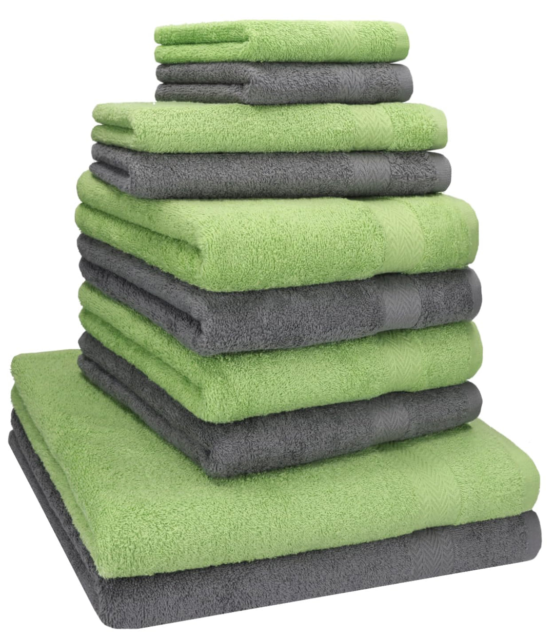 Betz 10-TLG. Handtuch-Set Classic 100% Baumwolle 2 Duschtücher 4 Handtücher 2 Gästetücher 2 Seiftüch